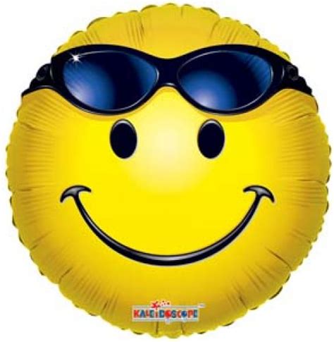 Smiley Mit Sonnenbrille 45cm Luftballons Online Im Ballonshop Kaufen