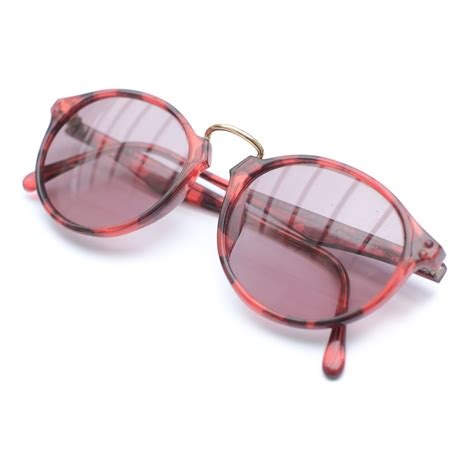 red tortoise shell vintage sunglasses 90s preppy glasses etsy