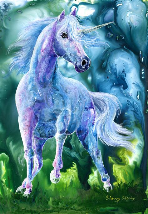 I Dream Of Unicorns Painting By Sherry Shipley