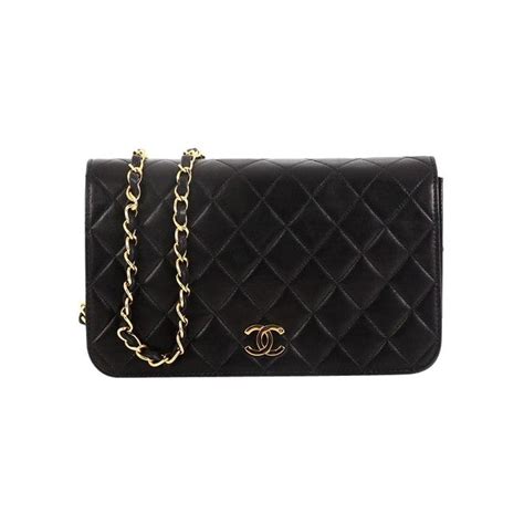 Chanel Vintage Full Flap Bag Quilted Lambskin Small For Sale At 1stdibs