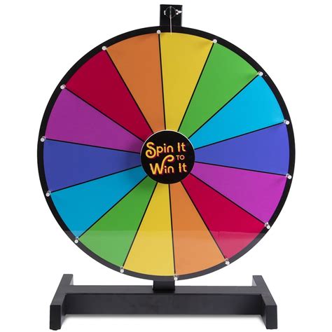 Spin It To Win It 18 Color Wheel Customizable Dry Erase Spinning