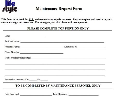 This vehicle maintenance checklist template can be made by the owner himself if he is the one who takes care of his vehicle's maintenance or it can be prepared. Maintenance Request Form Template | charlotte clergy coalition