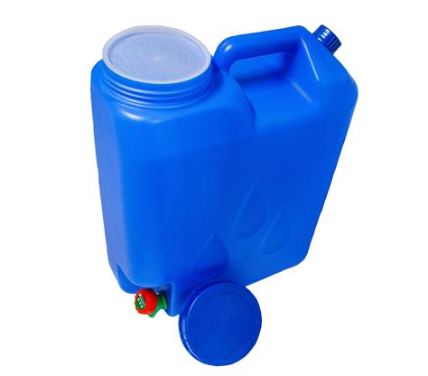 Pe20l Water Dispenser Slim Container Jug Blue 5 Gallons Or 20 L