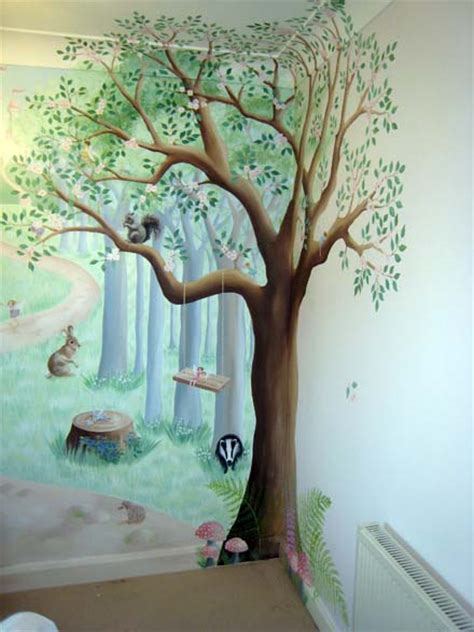 fairy woodland mural  nursery