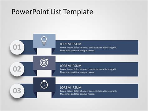 List Template For Powerpoint