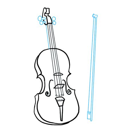 How To Draw A Violin Really Easy Drawing Tutorial
