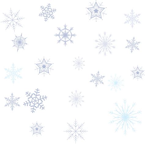 Weihnachten hintergrund mit fallenden schneeflocken auf transparent. Snowflake Pattern - Variety Snowflake Collection png ...
