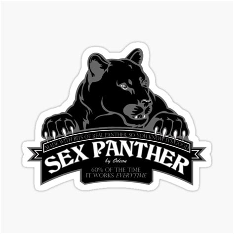 sex panther by odeon sticker for sale by villaflor redbubble