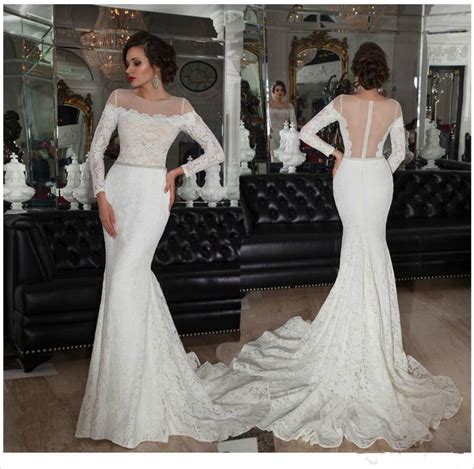 Our love of long sleeve wedding dresses is only increasing it seems, so today i am sharing 30 of the most best wedding dresses wedding gowns wedding venues wedding locations wedding film bridal. Vintage Mermaid Long Sleeves Lace Wedding Dress with ...