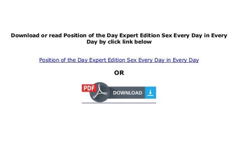 kindle position of the day expert edition sex every day in every day full [pages]
