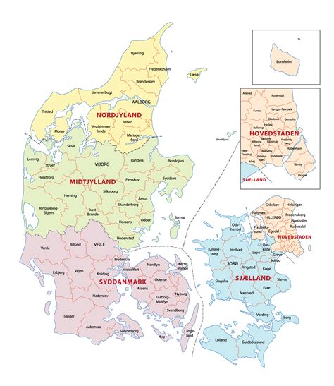All regions, cities, roads, streets and buildings satellite view. Denmark Maps & Facts - World Atlas