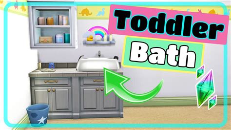 The Sims 4 Base Game Nursery Functional Toddler Bath And Baby Changing
