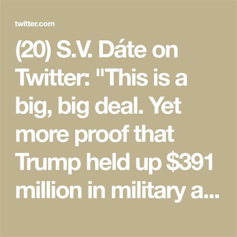 20 Sv Dáte On Twitter This Is A Big Big Deal Yet More Proof