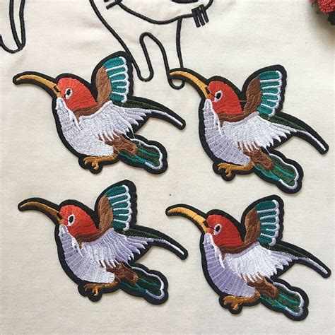 Creative Bird Pattern Brand Clothing Embroidery Logo Patch