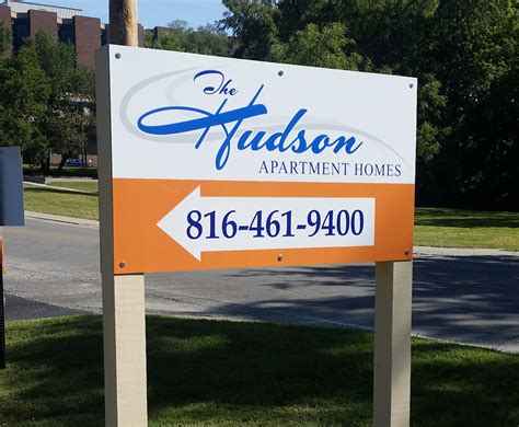 Post And Panel Faces Monument Signs For The Hudson Apartment Homes