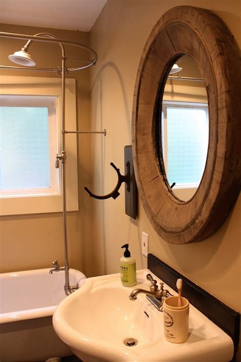 Mirrored door opens to reveal cabinet storage. Restoration Hardware Bathroom Mirror - Cottage - bathroom ...