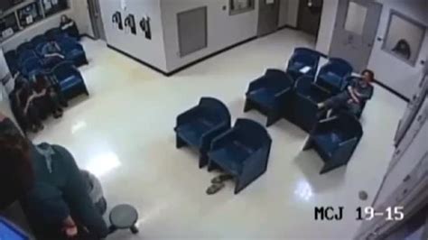 Epic Fail Caught On Video Inmate Falls Through Ceiling While Trying To