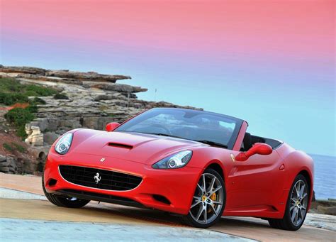 Ferrari California Red Colour Car Pictures Images