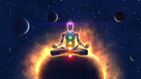 Fashion, wallpapers, quotes, celebrities and so much more. Cosmic Meditation Silhouette of a Person Sitting in Lotus ...