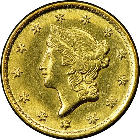 1851 C G1 Ms Gold Dollars Ngc