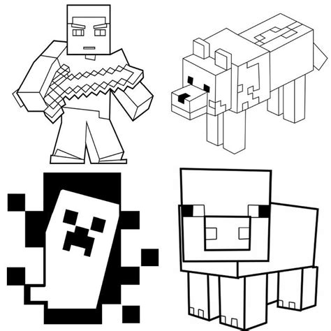 Minecraft Dan Tdm Coloring Pages Printable