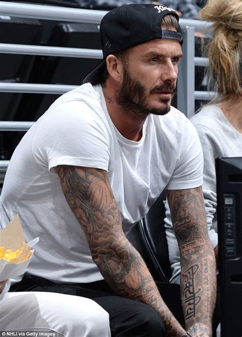 Check spelling or type a new query. David Beckham's wife Victoria debuts his latest tattoo designed by Harper | Daily Mail Online