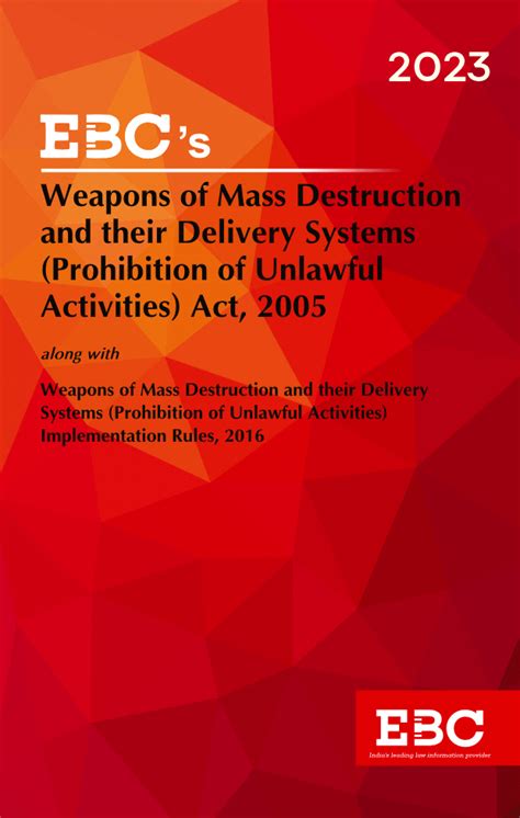 Weapons Of Mass Destruction And Their Delivery Systems Prohibition Of