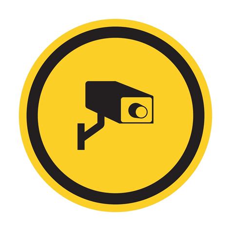 Cctv Security Camera Symbol Sign Vector Illustration Isolate On White