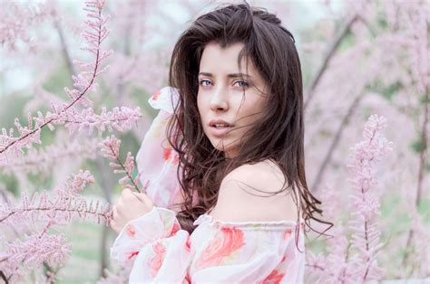 Free Images Blossom Girl Woman Flower Model Spring Lady Pink
