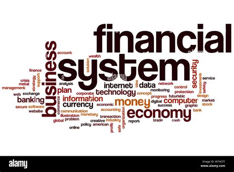 Financial System Word Cloud Concept Stock Photo Alamy