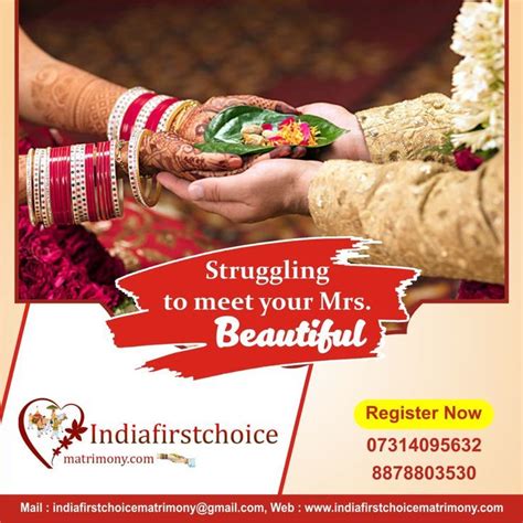 struggling to meet your beautiful no worries when you have india first choice matrimony with