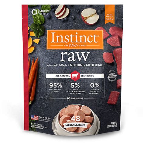 As pet owners, it is our responsibility to provide the best and most appropriate food for our dogs, but you can easily get overwhelmed with the number of options to choose from! Nature's Variety® Instinct® Raw Medallions Dog Food ...