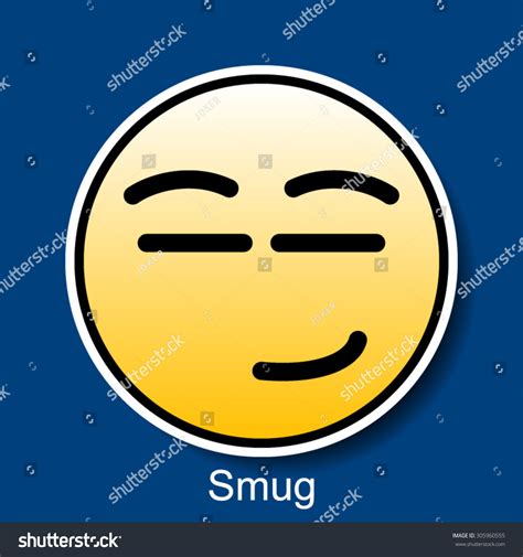 Vector Smiley Smug 305960555 Shutterstock