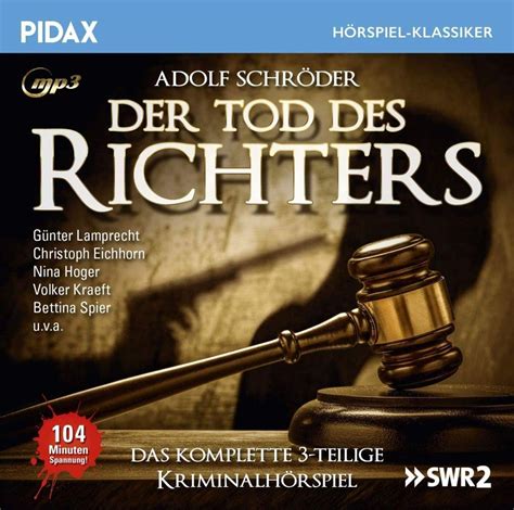 Pidax Hörspiel Klassiker Der Tod des Richters