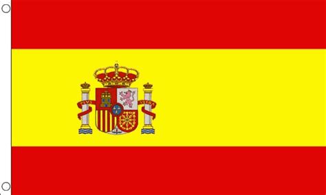 Spain Crest Nylon Flag Medium Mrflag