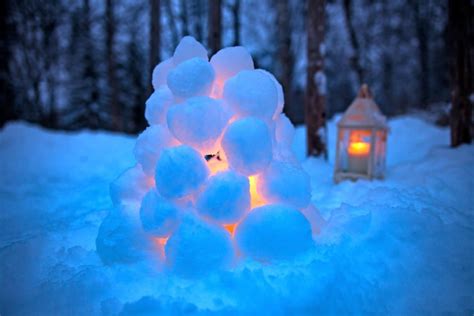 How To Make A Snow Lantern Lapland Style Visit Finnish Lapland