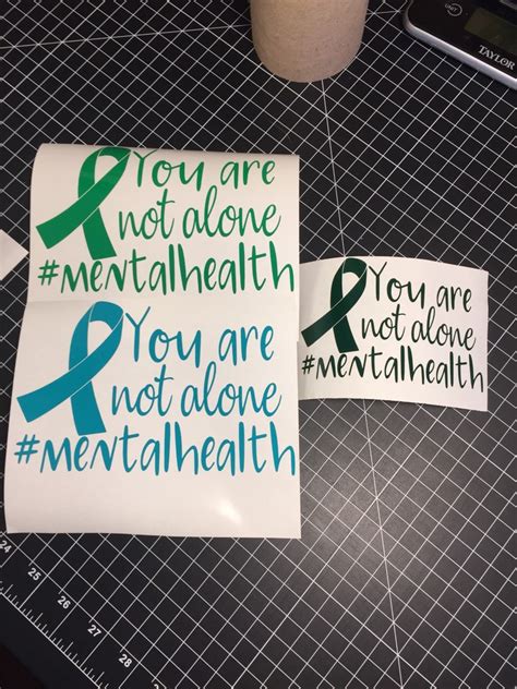 Mental Health Awareness Car Decal You Are Not Alone Etsy