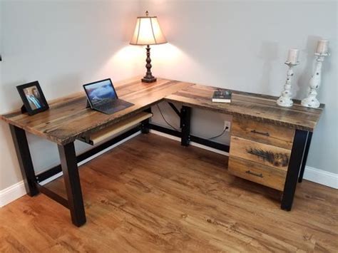 Buy A Hand Crafted Reclaimed Wood Office Desk Barnwood Computer Desk