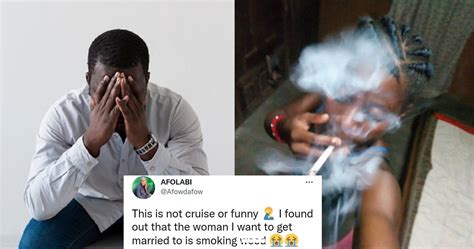 Nigerian Man Cries Out After Discovering His Wife To Be Smokes Weed