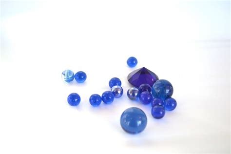 Cobalt Blue Glass Marbles Varying Sizes By Labellavintage On Etsy