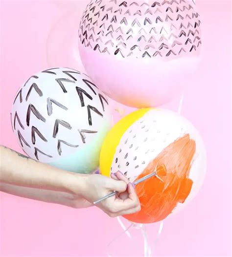 Graphic Painted Party Balloons A Subtle Revelry