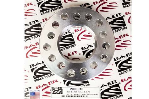 Wheel Spacers 5 Lug 2000043 Baer Brakes