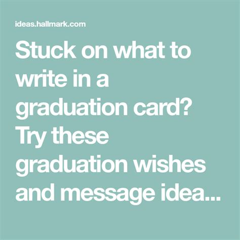 What lies behind us and what lies before us are tiny matters compared to what lies within us. —ralph waldo emerson. Graduation Wishes: What to Write in a Graduation Card ...