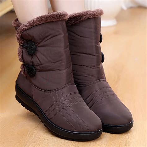 Non Slip Snow Boots 2018 New Women Boots Warm Winter Boots Waterproof