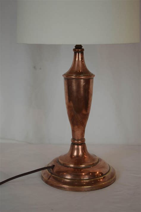 Vintage Copper Table Lamp Newly Wired At 1stdibs Vintage Copper
