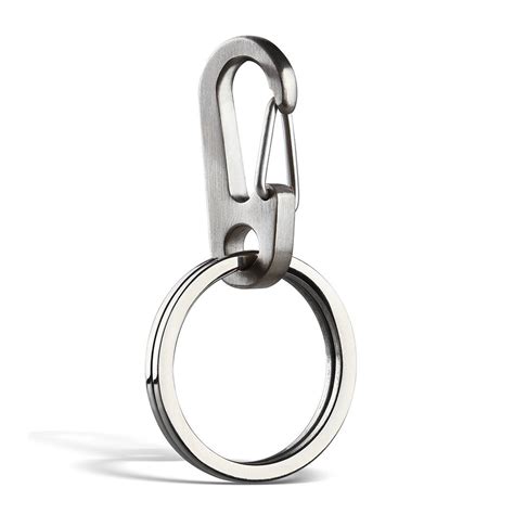 Ti Edc Titanium Keychain Carabiner Clip Mini Quick Release Snap Hook