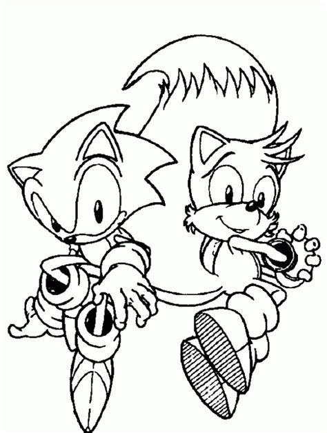 Dibujo De Sonic Y Tails Para Colorear Dibujos Infantiles De Sonic Y