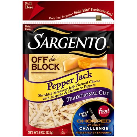 Sargento Pepper Jack Traditional Cut Shredded Cheese Oz Instacart