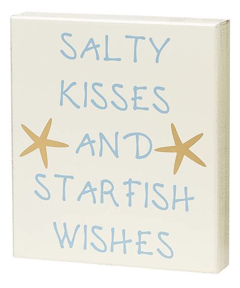 I collected some of the best beach quotes from short beach quotes to a more serious beach life quotes. Look at this Starfish Wishes Box Sign on #zulily today! | Instagram captions clever, Birthday ...