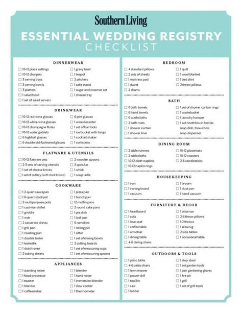 What To Put On Wedding Registry